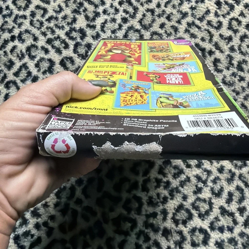 Teenage Mutant Turtles 16 Valentine Cards with 16 Pencils Nickelodeon New‎
